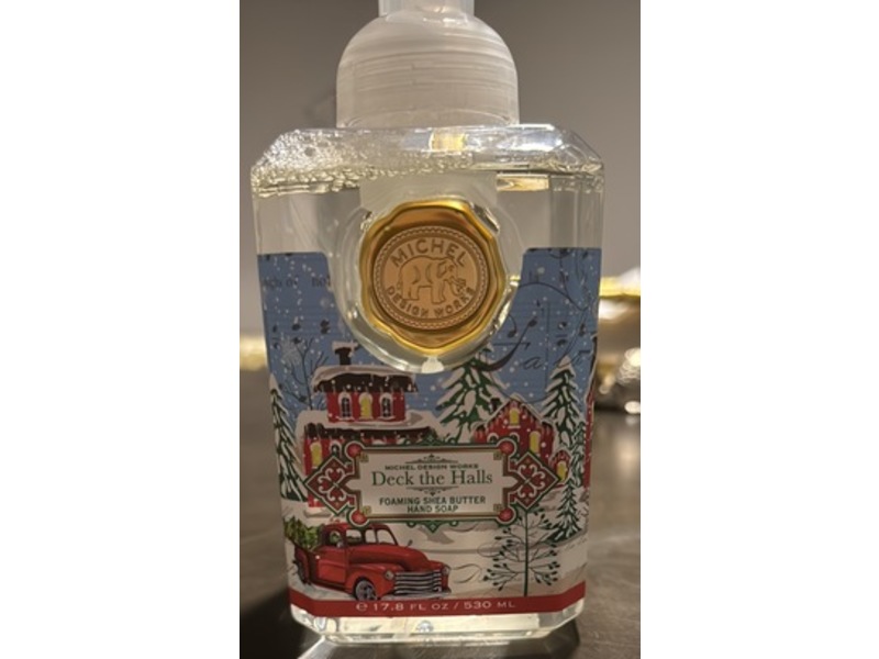 Michel Design Works Foaming Shea Butter Hand Soap, Deck the Halls, 17.8 fl oz/530 mL