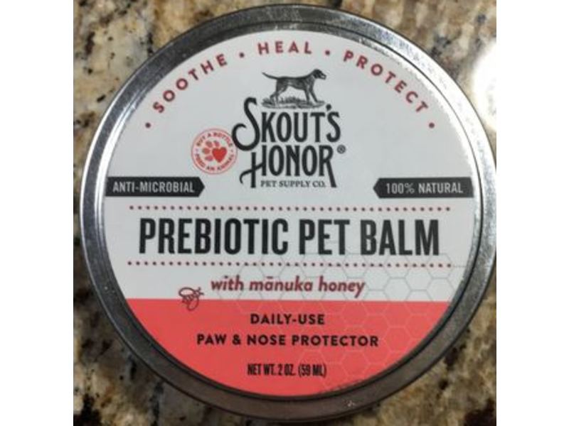 Skout's Honor Prebiotic Pet Balm, Manuka Honey, 2 oz/59 mL