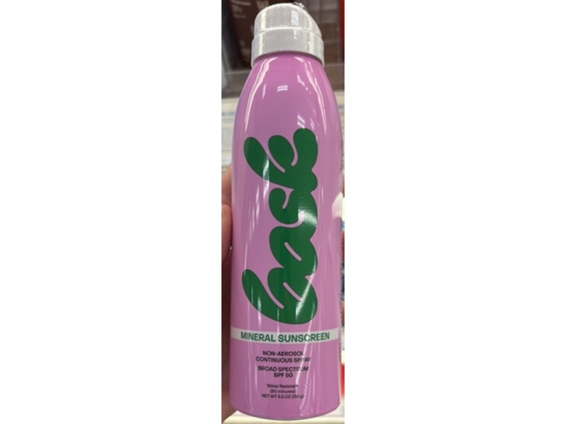 Bask Mineral Sunscreen Spray, SPF 50, 5.5 oz/156 g