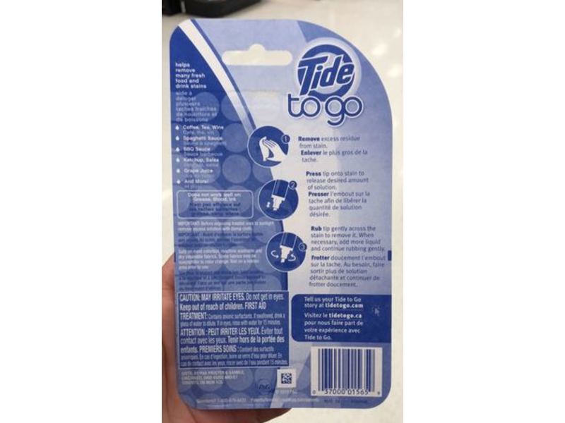 Tide To Go Instant Stain Remover, 0.33 fl oz/10 mL