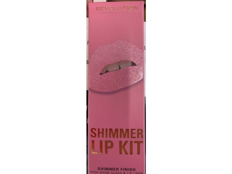 Revolution Ultimate Lights Lip Kit Shimmer Finish Kit, Pink Lights