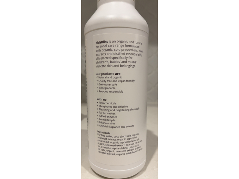 Kids Bilss Laundry Liquid, 33.8 fl oz/1 L