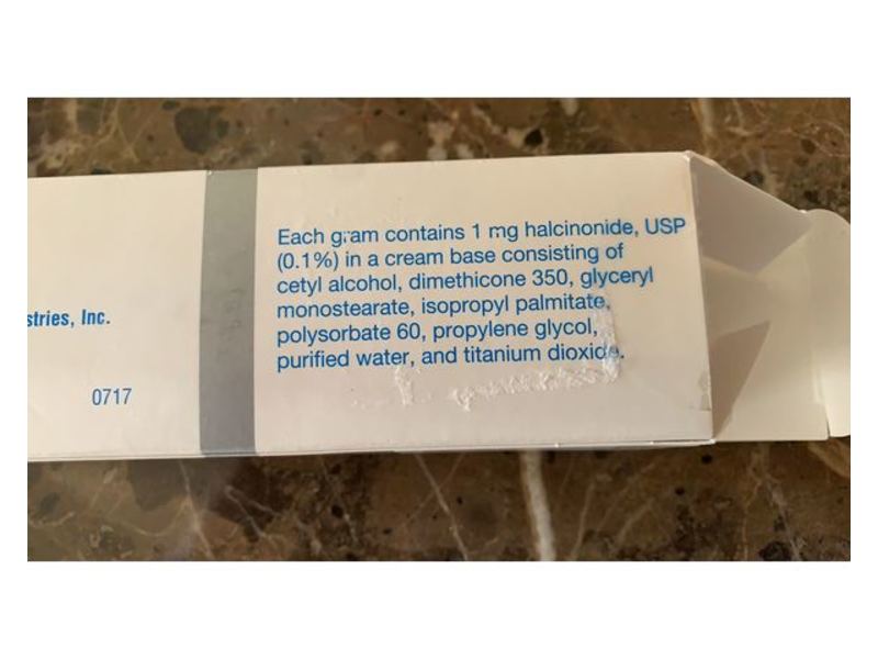 Halog (halcinonide cream USP) 0.1%, 60 g, Sun Pharma (RX)