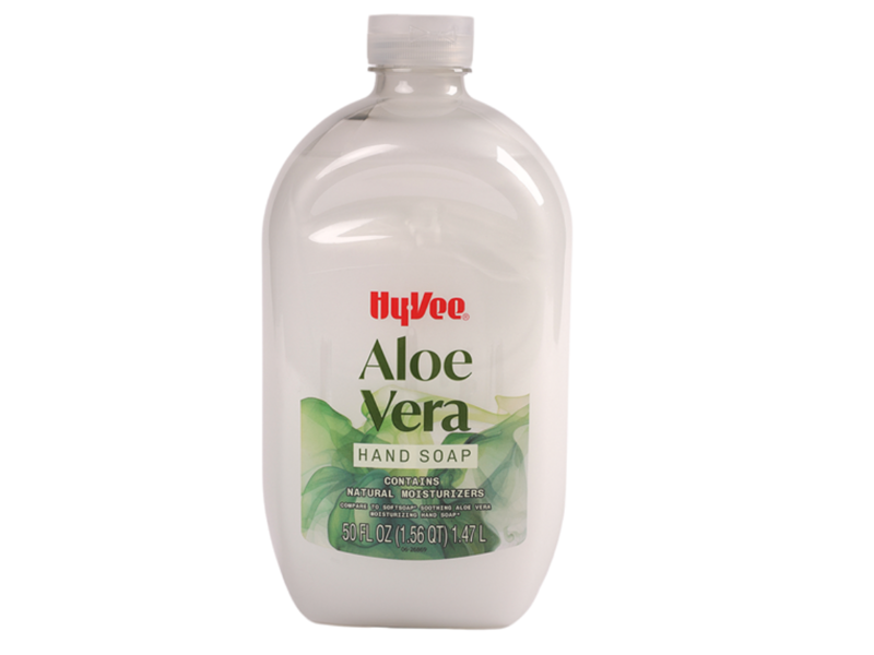 Hyvee Hand Soap, Aloe Vera, 50 fl oz/1.47 L