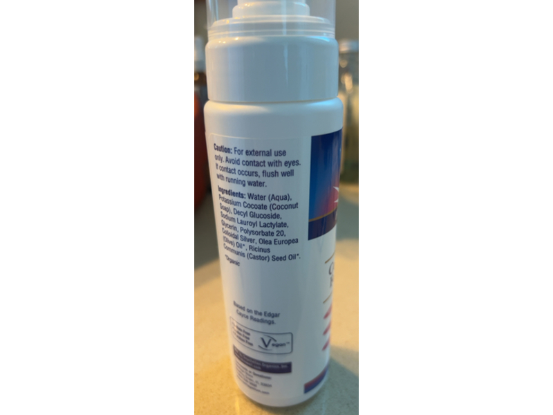 Heritage Store Colloidal Silver Foaming Soap, 8 fl oz/240 mL