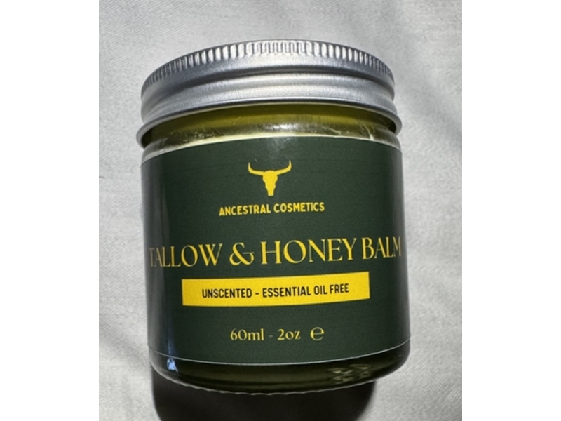 Ancestral Cosmetics Tallow & Honey Balm, 2 fl oz/60 mL