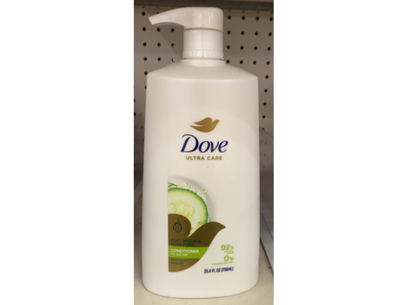 Dove Ultra Care Conditioner, Cucumber & Moisture, 25.4 fl oz/750 mL
