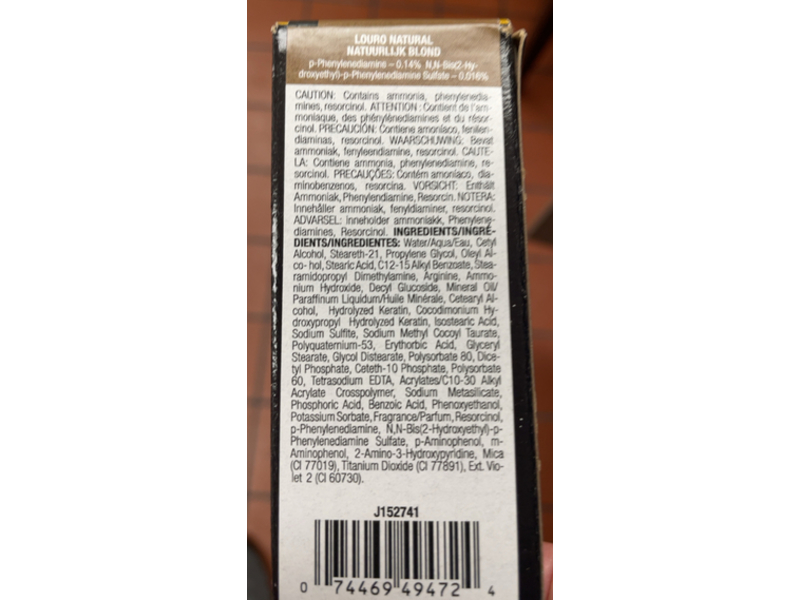 Joico Lumishine Repair + Permanent Creme Color, 6Na, 2.5 fl oz/74 mL