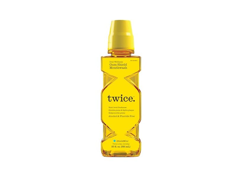 Twice Gum Shield Mouthwash, Shield Mint, 20 fl oz/591 mL