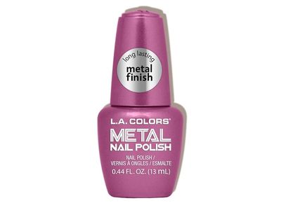 L.A. Colors Metal Nail Polish, Rose Mimosa, 0.44 fl oz/13 mL