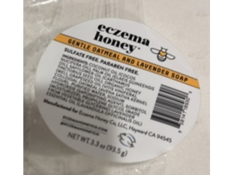 Eczema Honey Gentle Oatmeal & Lavender Soap, 3.3 oz//93.5 g