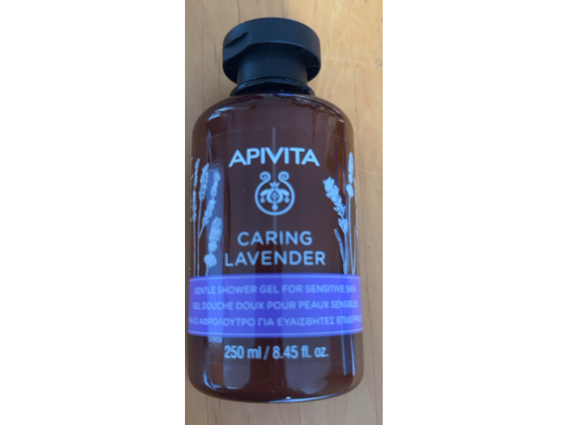 Apivita Gentle Shower Gel, Lavender, 8.45 fl oz/250 mL