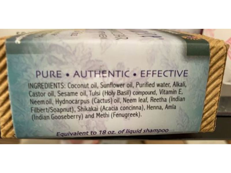 Auromere Shampoo Bar With Neem, Tulsi-Spice, 4.23 oz