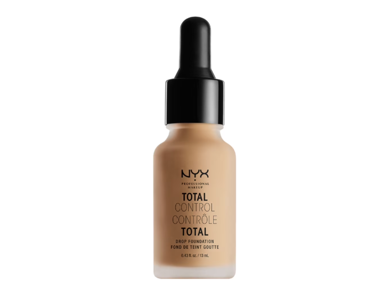 NYX Total Control Pro Drop Foundation, 10 Buff, 0.43 fl oz/13 mL