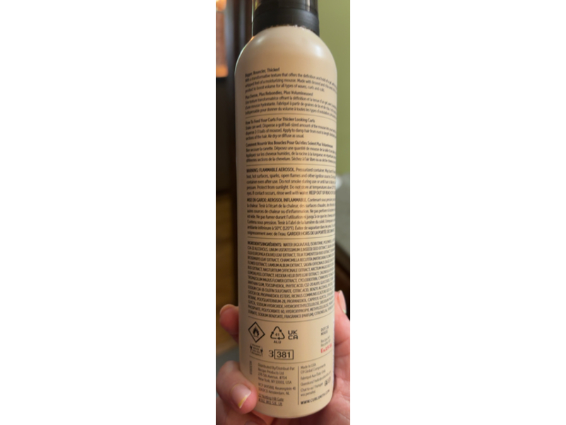 Curlsmith Invincible Volume Mousse, 6.8 oz/200 mL
