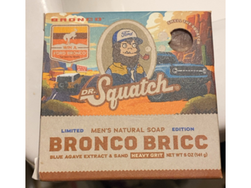 Dr. Squatch Limited Edition Men's Naturtal Soap, Bronco Bricc, 5 oz/141 g