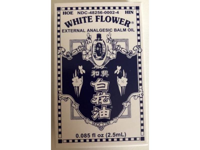 White Flower Analgesic Balm Oil, 0.08 fl oz/2.5 mL