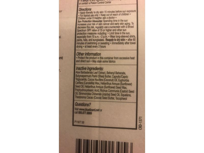 Blue Lizard Sensitive Mineral Sunscreen Stick, SPF 50, 0.5 oz/14 g