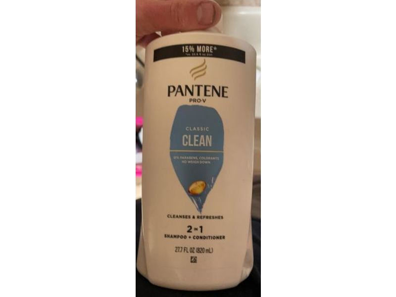 Pantene 2-In-1 Shampoo + Conditioner, Classic Clean, 27.7 fl oz/820 mL