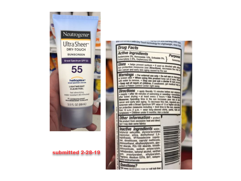 Neutrogena Ultra Sheer Dry-Touch Sunscreen, SPF 55