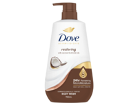 Dove Advanced Care Restoring Body Wash, Coconut & Almond Oils, 700 mL - thumbnail 1