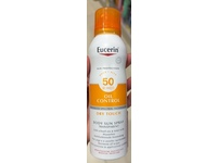 Eucerin Dry Touch Oil Control Body Sun Spray, Transparent, SPF 50, 200 mL - thumbnail 2