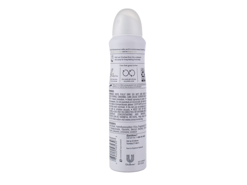 Dove Moisturizers Deodorant Spray, Pomegranate & Lemon Verbena, 4 oz/113 g