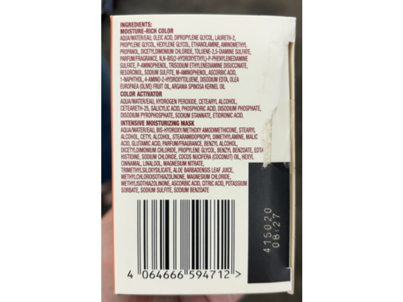 Clairol Textures & Tones Permanent Hair Color, 2N Mocha Brown, 1 Application