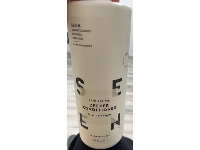 SEEN Deeper Conditioner, Fragrance Free, 33.8 fl oz/1 L