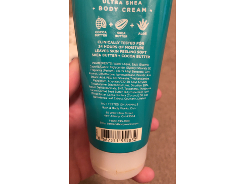 Bath and Body Works Body Cream, Hot Cocoa & Cream Ultra Shea, 8 oz/226 g