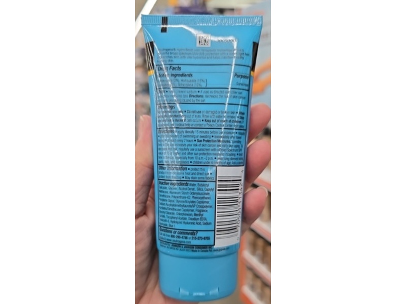 Neutrogena Hydro Boost Water Gel Lotion Sunscreen, SPF 50, 3 oz/88 mL, Pack Of 3