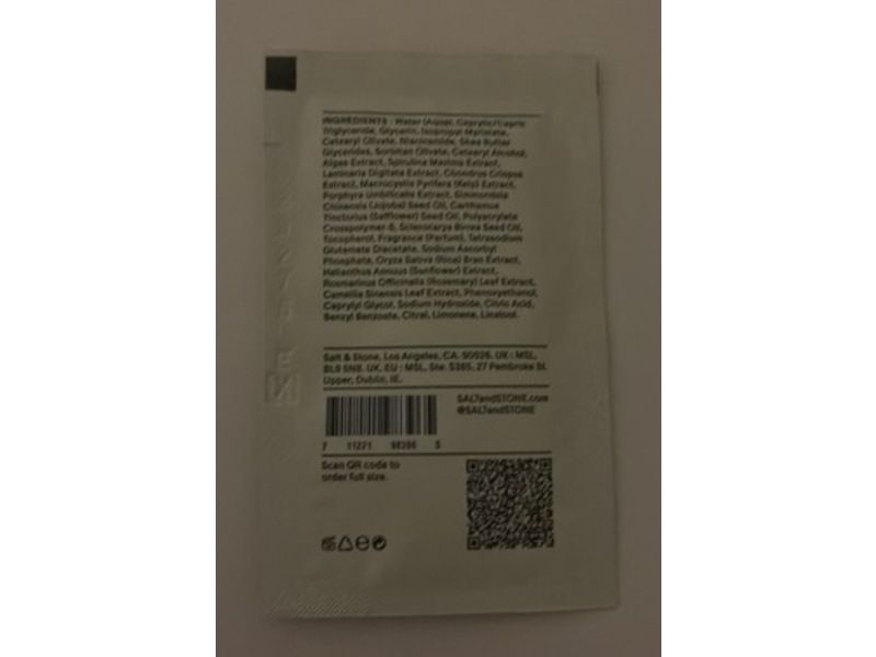 Salt & Stone Body Lotion, Santal & Vetiver, 0.1 fl oz/3 mL