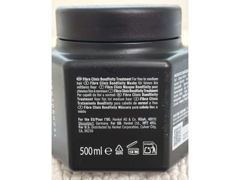 Schwarzkopf Fibre Clinix Treatment Masque, Fine to Medium Hair, 16.9 fl oz/500 mL