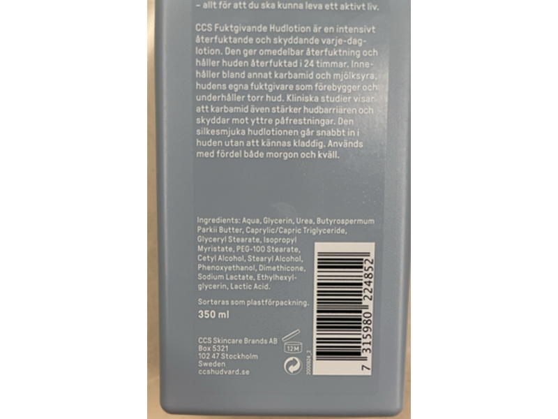 CCS Clearing Skin Moisturizing Lotion, 350 mL