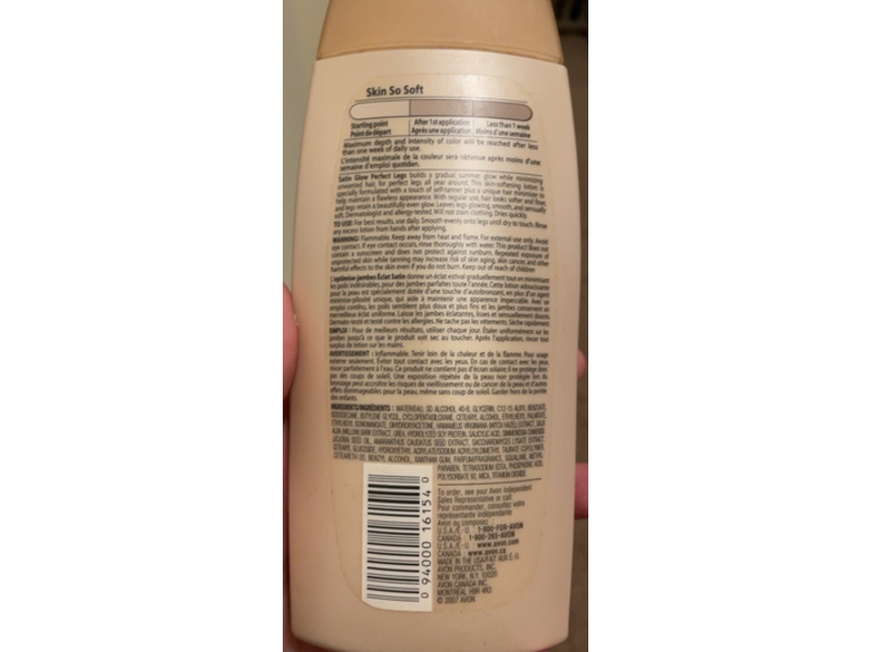 Avon Skin So Soft Satin Glow Perfect Legs, 8 fl oz/237 mL