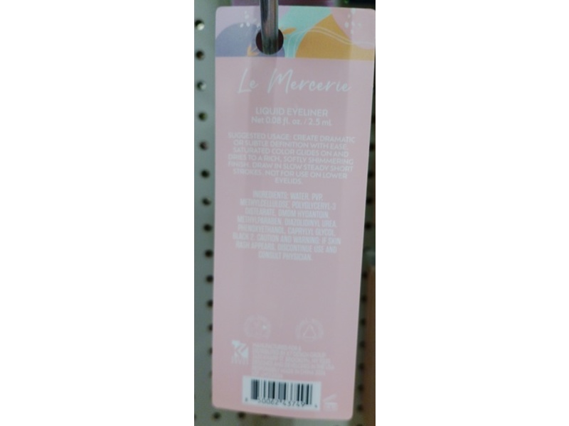 Le Mercerie Hi-Def Liquid Eyeliner, Black, 0.08 fl oz/ 2.5 mL