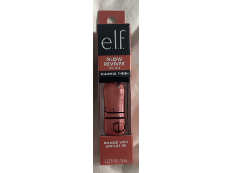 e.l.f. Glow Reviver Lip Oil, Princess Cut, 0.25 fl oz/7.6 mL
