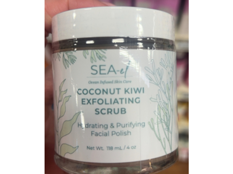 Sea-el Coconut Kiwi Exfoliating Scrub, 4 fl oz/118 mL