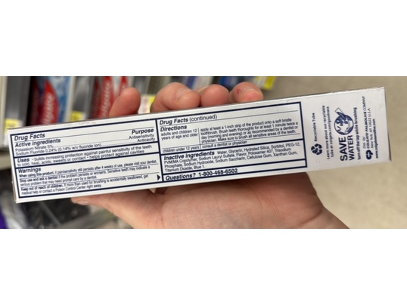 Colgate Sensitive Maximum Strength Whitening Toothpaste, Fresh Mint, 4.6 oz/130 g