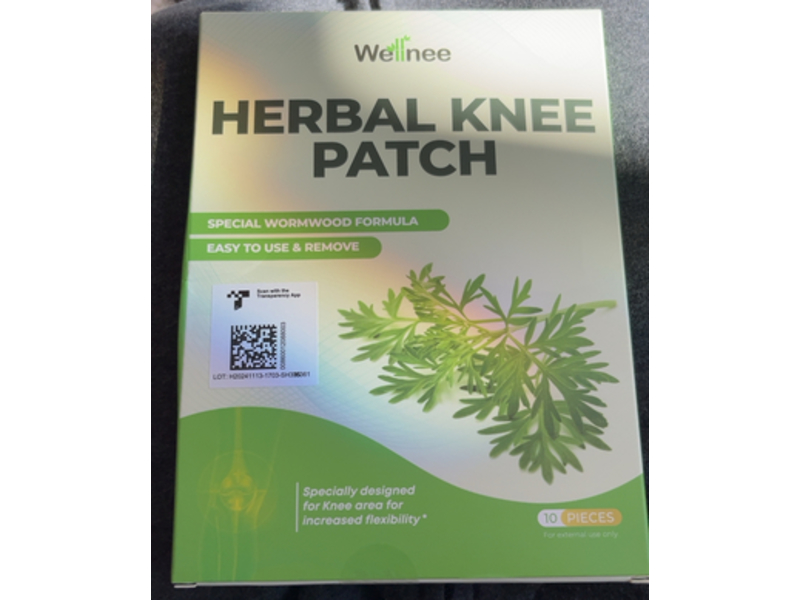 Wellnee Herbal Knee Patch, 10 Count