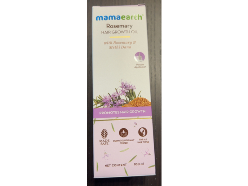 Mamaearth Hair Growth Oil, Rosemary & Methi Dana, 100 mL