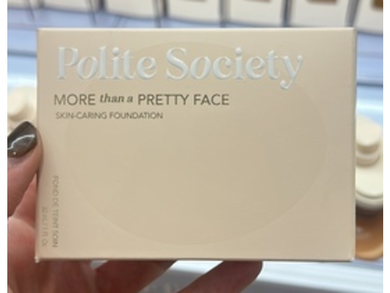Polite Society More Than Pretty Face Skin-Caring Foundation, Very Fair Cool, 1 fl oz/30 mL