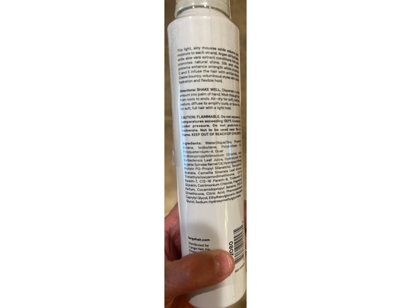 L'ange Whip Volumizing Mousse, 6 oz/170 g