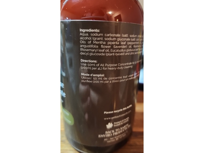 Back To Earth All Purpose Concentrate, 16 oz/500 mL