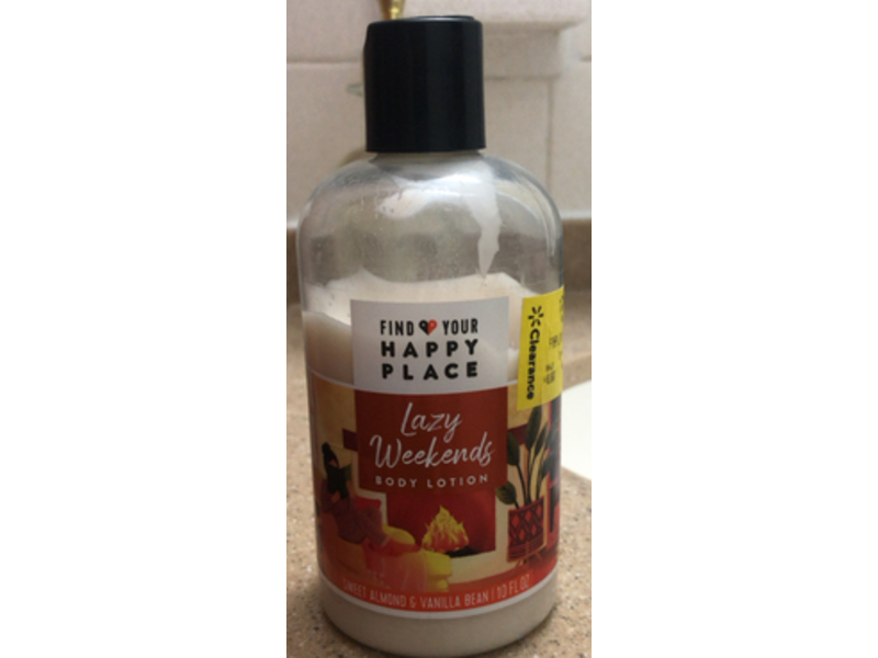 Find Your Happy Place Lazy Weekends Body Lotion, Sweet Almond & Vanilla Bean, 10 fl oz