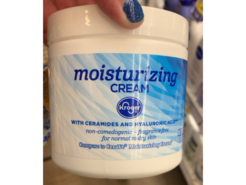 Kroger Moisturizing Cream, Ceramides & Hyaluronic Acid, 454 g