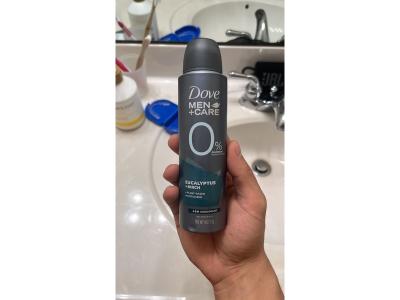 Dove, Men+Care Deodorant Spray, Eucalyptus & Birch, 4 fl oz/113 g, Pack Of 3