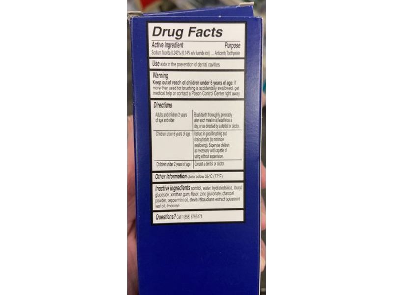 CVS Health Live Better Charcoal Toothpaste, 3.4 oz/97 g