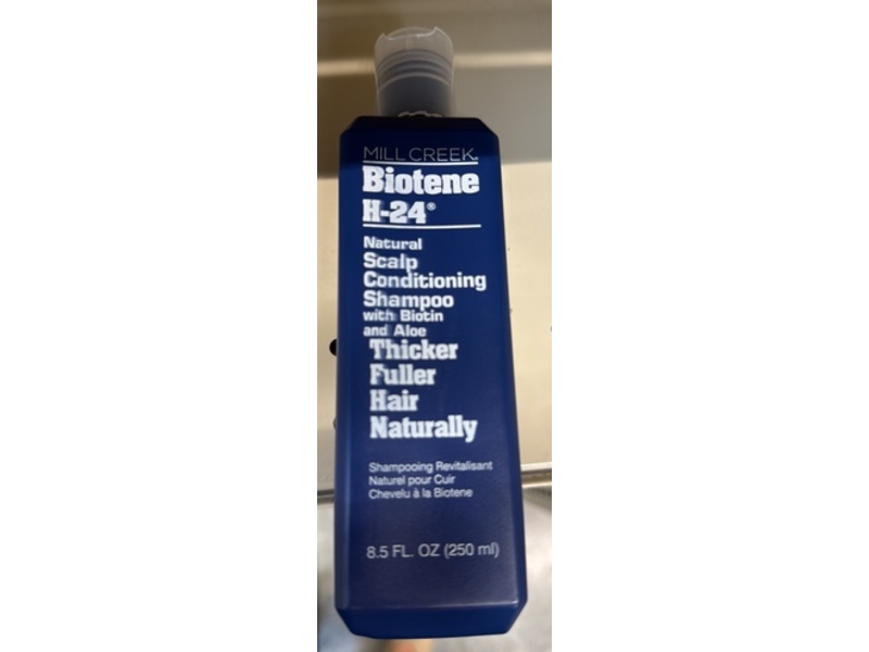 Mill Creek Biotene H-24 Natural Scalp Conditioning Shampoo, Biotin & Aloe, 8.5 fl oz/250 mL