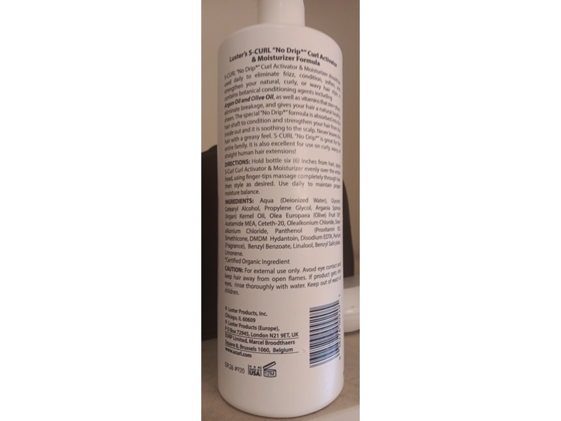 Luster's SCurl No Drip Curl Activator Moisturizer, 32 fl oz/946 mL